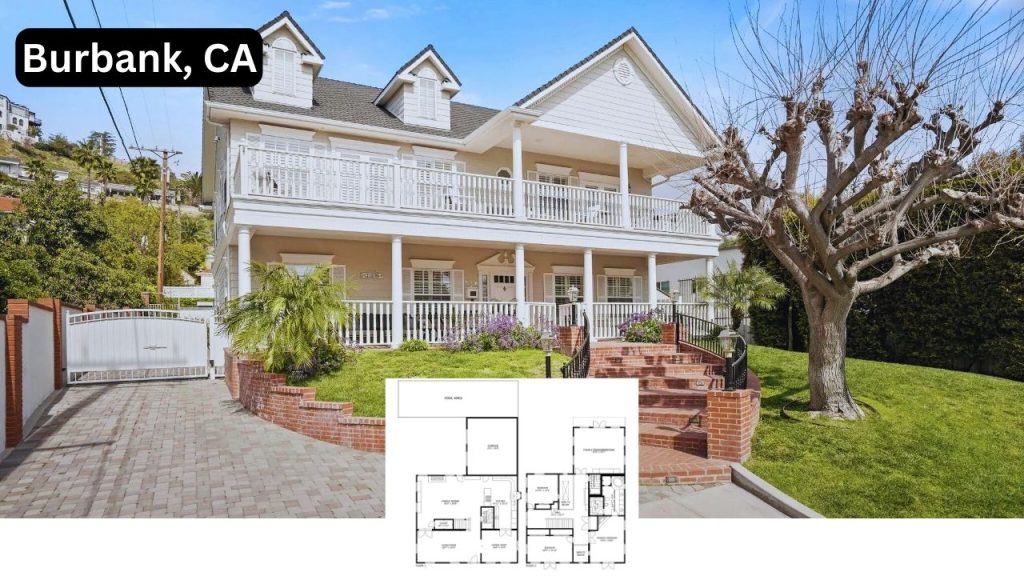 Explore This 4-Bedroom Southern Colonial Beauty Nestled in Burbank’s Hills (With Floor Plan)