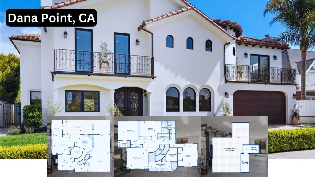 Uncover the Indoor-Outdoor Living of a Home with Rooftop Deck and Walk to Beach in Dana Point (Floor Plan For Inspiration)