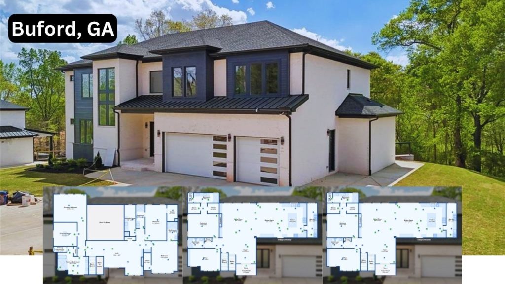 Discover a Sophisticated New Construction with Oversized Primary Suite and Quartz Counters in Buford (Floor Plan for Inspiration)