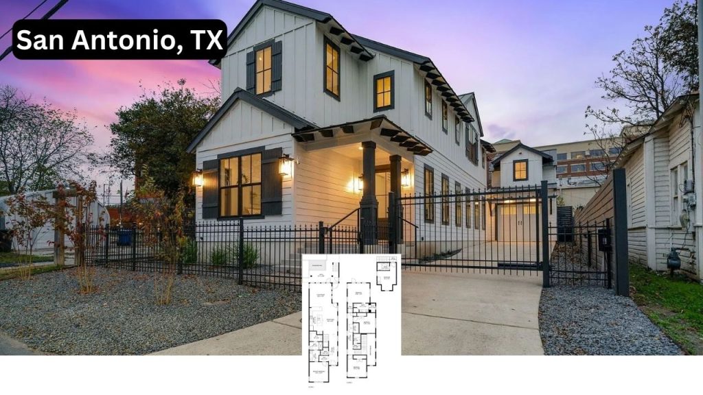 Explore This 2,348 Sq-Ft 4-Bedroom San Antonio Modern Farmhouse with High Ceilings and Integrated Pool (Floor Plan Inside)