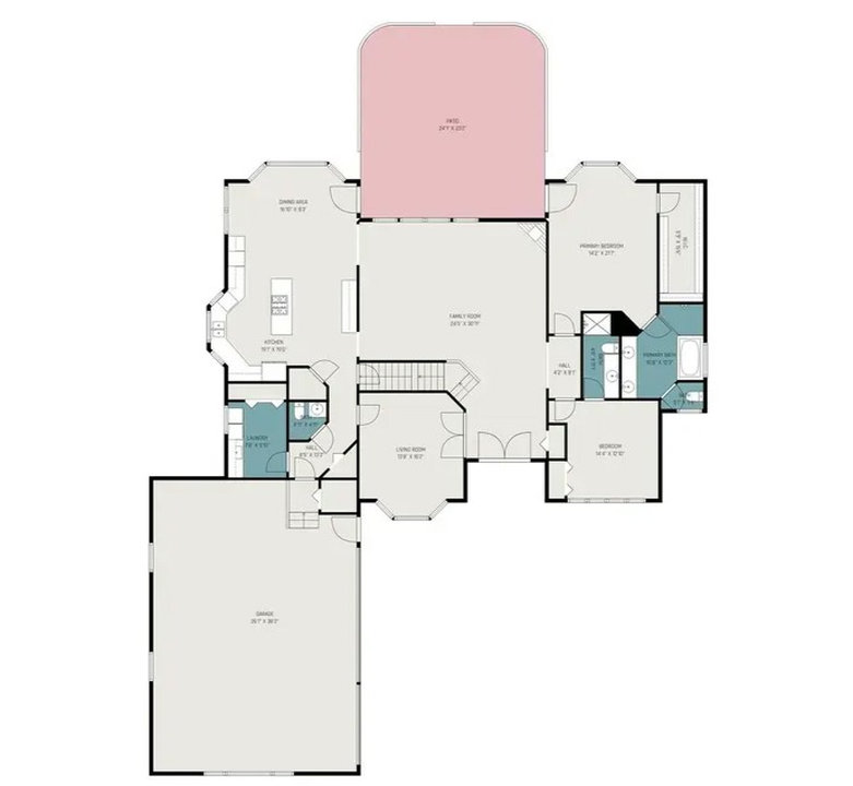 Elegant 6,173 Sq-Ft 4-Bedroom Split-Level with Island Kitchen and Finished Basement in Prestigious West Ridge (With Floor Plan)