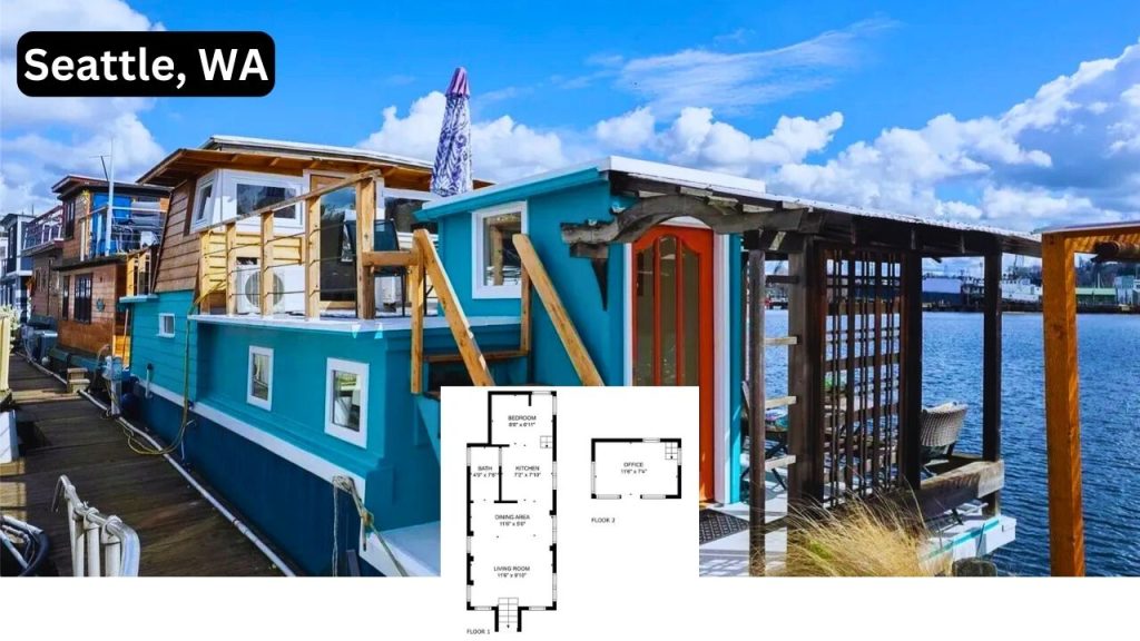 Tour This 1-Bedroom Floating Home with Upper Deck and Heated Floors in Seattle (Floor Plan Included)