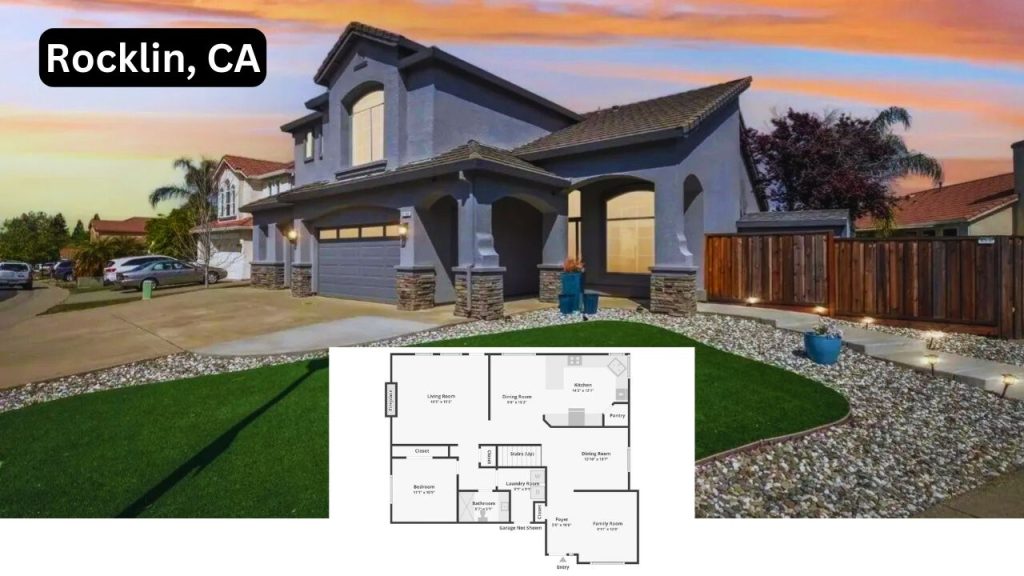 Get Inspired by The Floor Plan of This 2,495 Sq-Ft 4-Bedroom Home With Office Space and a Family Room