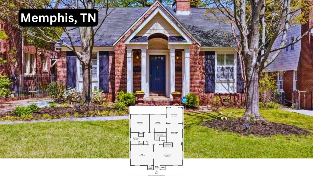 Explore This Delightful 3-Bedroom Colonial-Inspired Cottage Home in Elegant East End, Memphis (With Floor Plan)