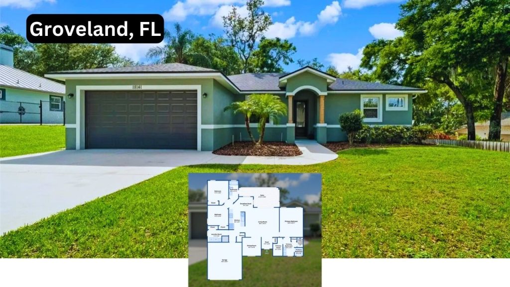 Discover This Bright and Open 3-Bedroom 1,685 Sq-Ft Ranch-Style Home with Granite Counters and Large Pantry in Groveland, FL (Floor Plan Inside)