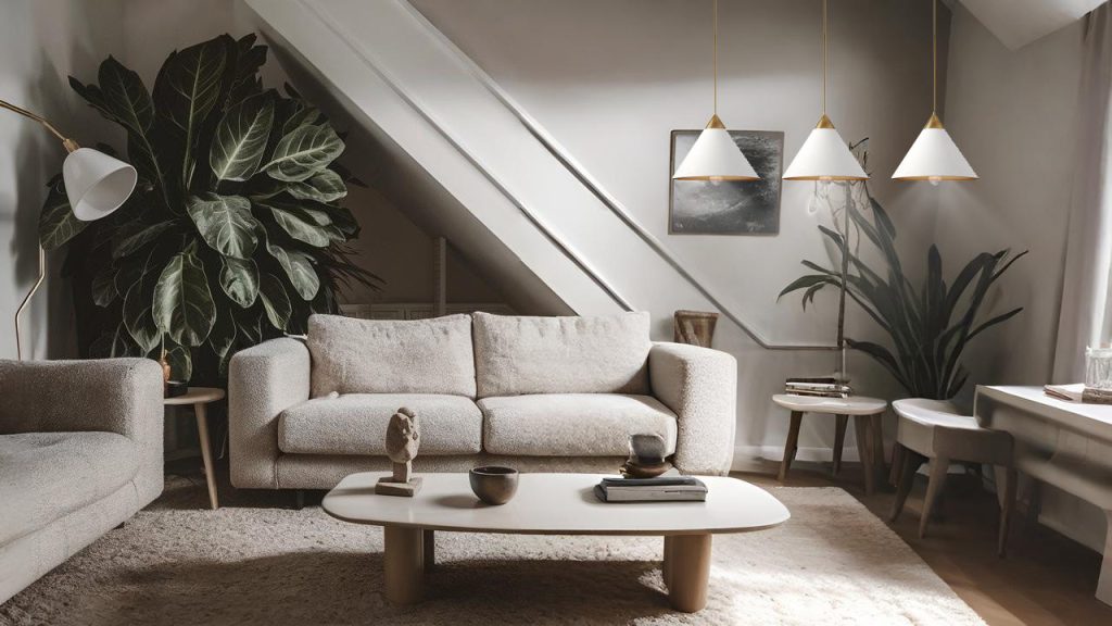 off-center light fixture