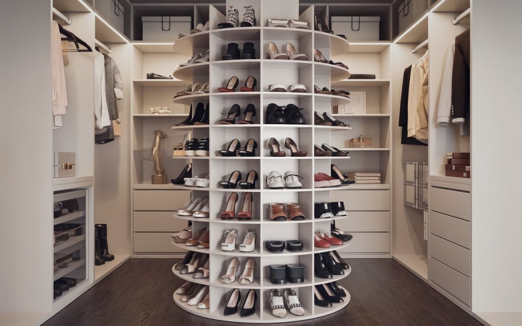 Rotating Shoe Towers