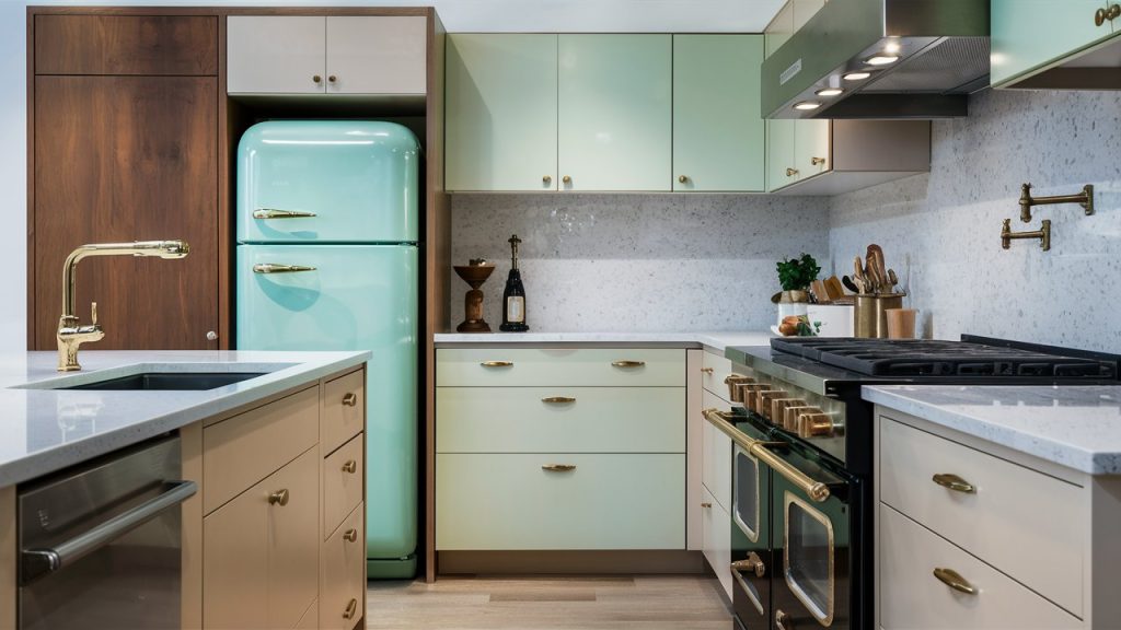 modern vintage kitchen