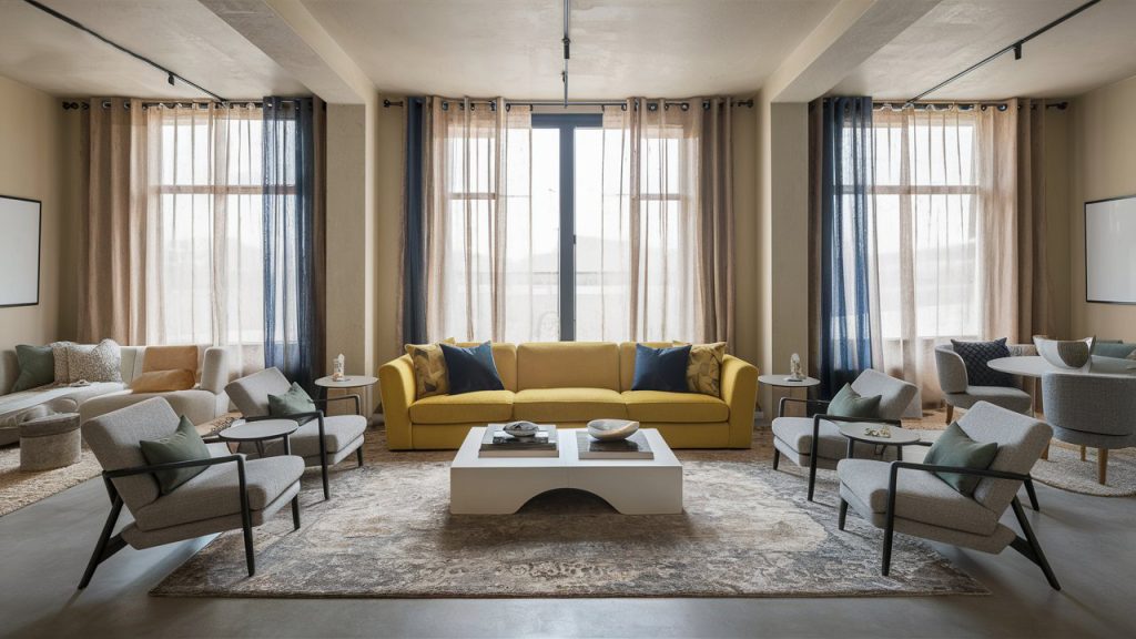 yellow sofa