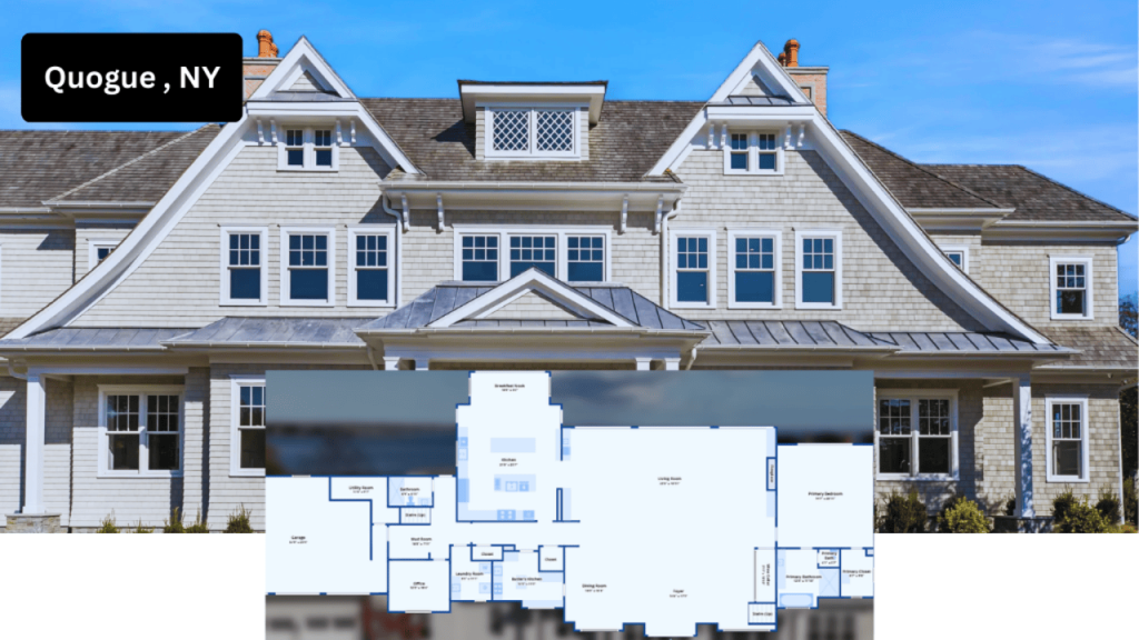 Tour This 8,094 Sq Ft Shingle-Style Waterfront Estate in Quogue, NY with Floating Staircase and 300-Bottle Wine Cellar