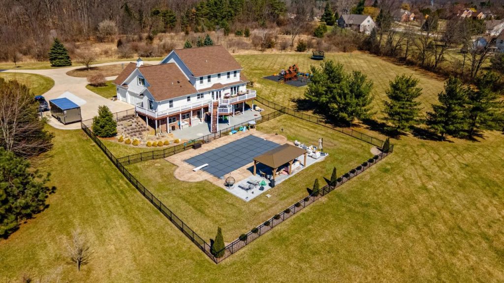 Resort-Style Backyard with Pool Pavilion