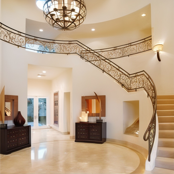 Foyer in Justin Berfield’s Former Calabasas Home