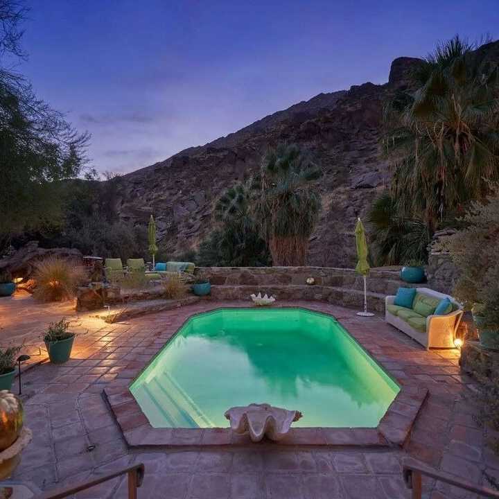 Poolside of Suzanne Somers’ Former CA Home