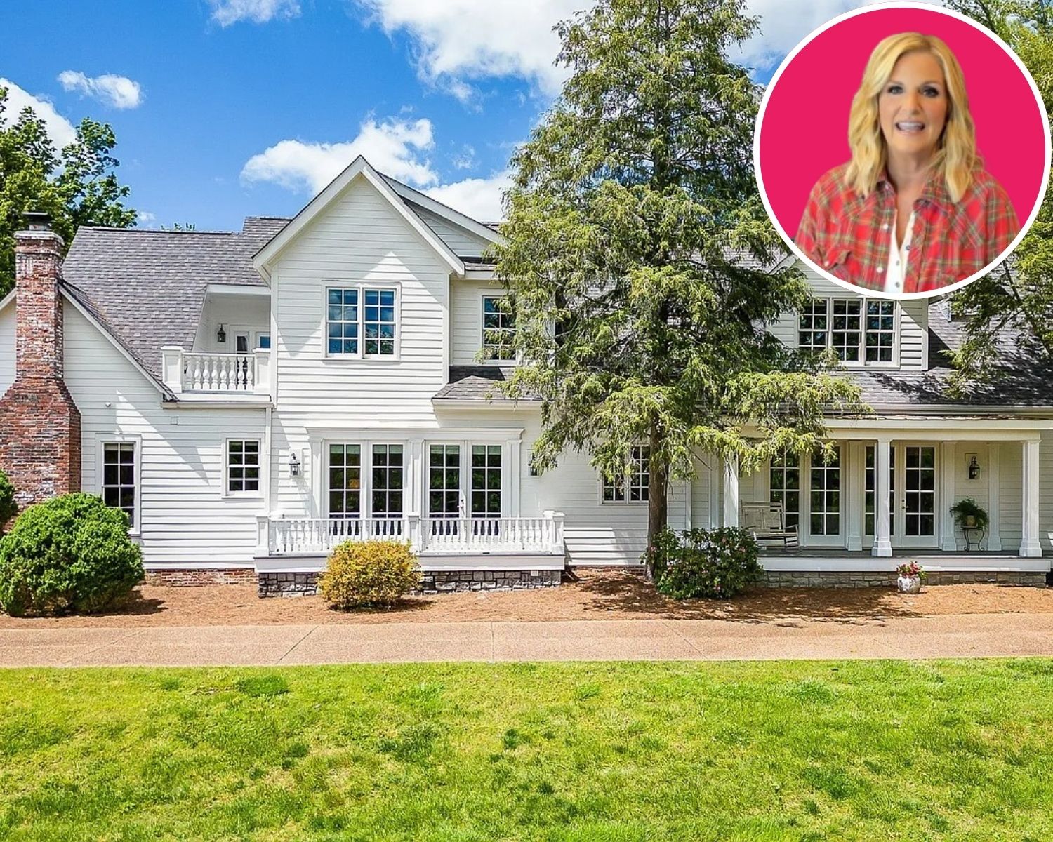 Front Exterior of Trisha Yearwood’s Former TN Home
