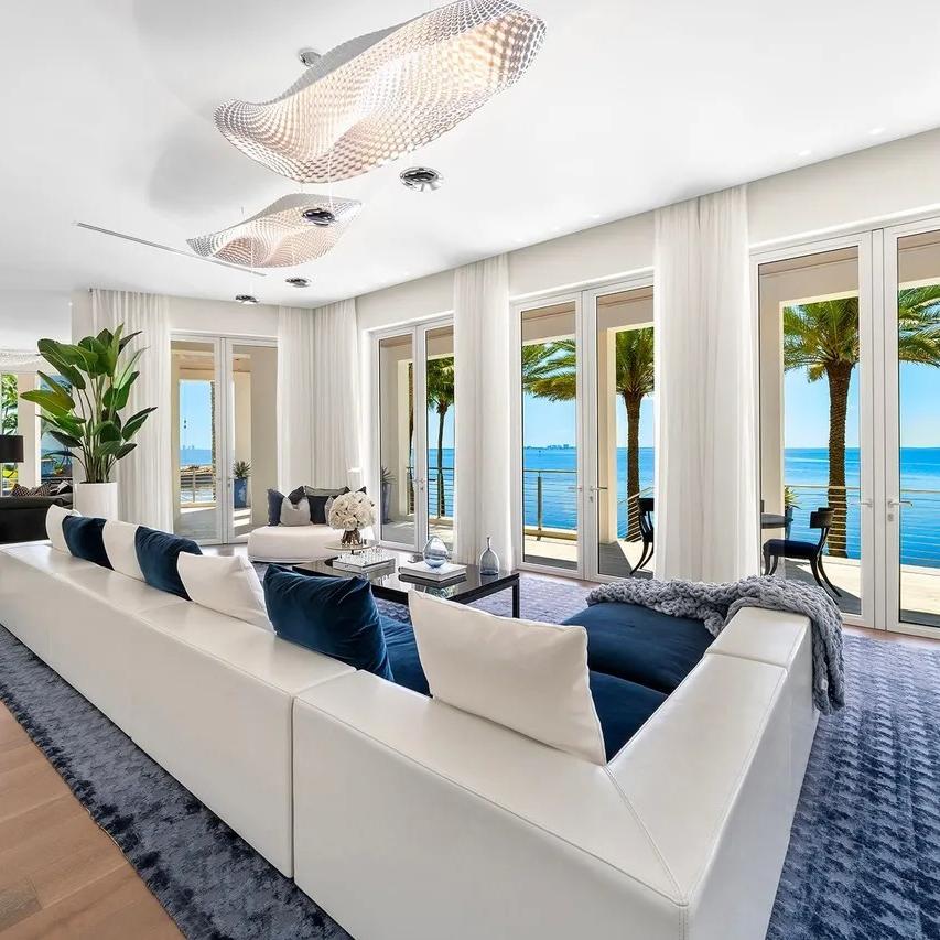 Sitting Room in The Weeknd’s FL Home