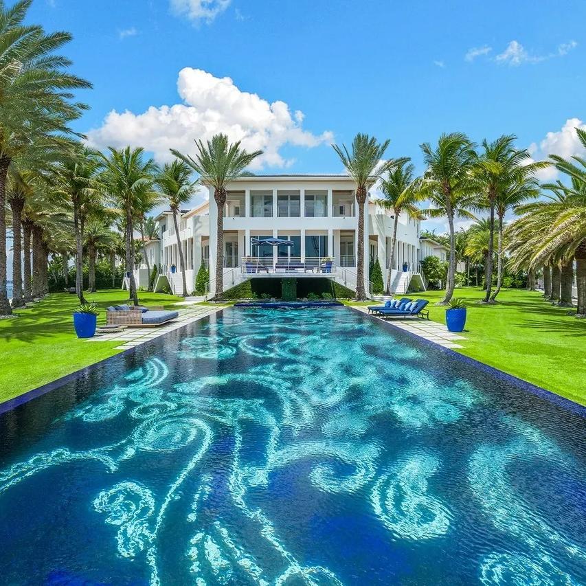 Pool Area of The Weeknd’s FL Home