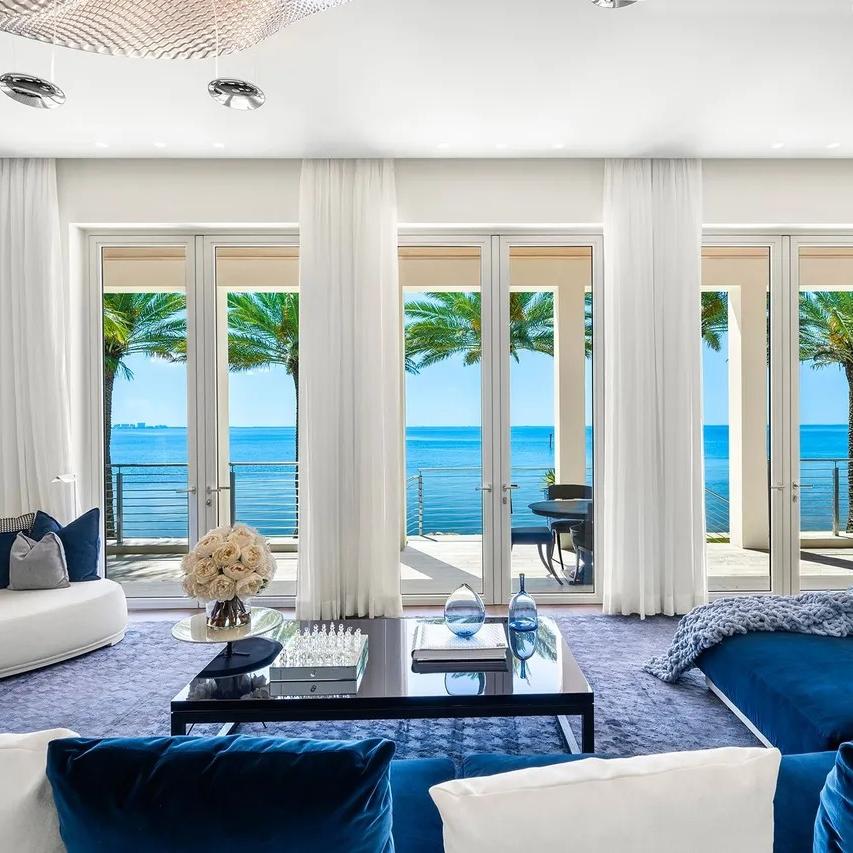 Lounge Area in The Weeknd’s FL Home