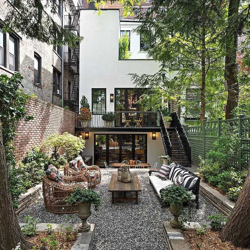 Rear Facade of Ellen Barkin’s Former N.Y.C. Townhouse