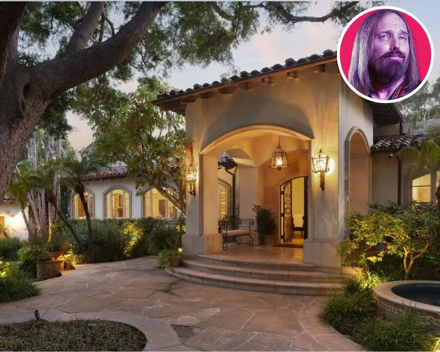Front Exterior of Tom Petty’s Former CA Home