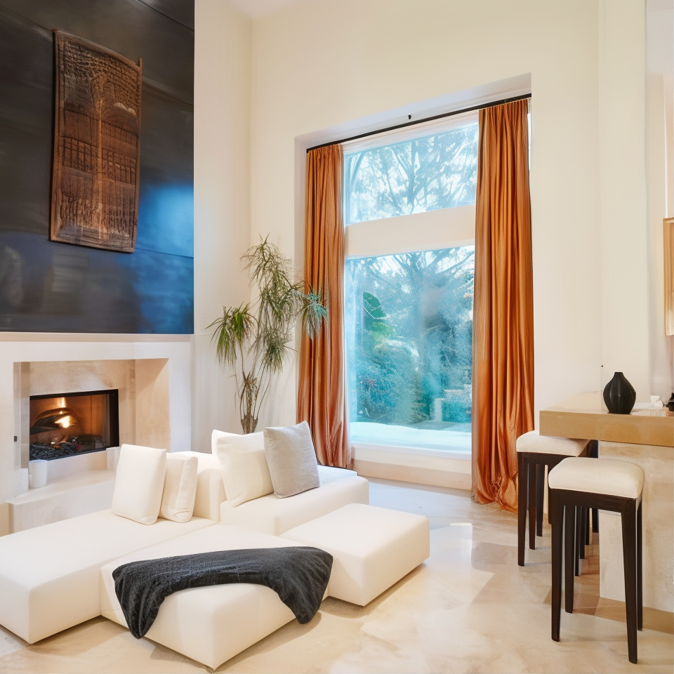 Living Room in Justin Berfield’s Former Calabasas Home