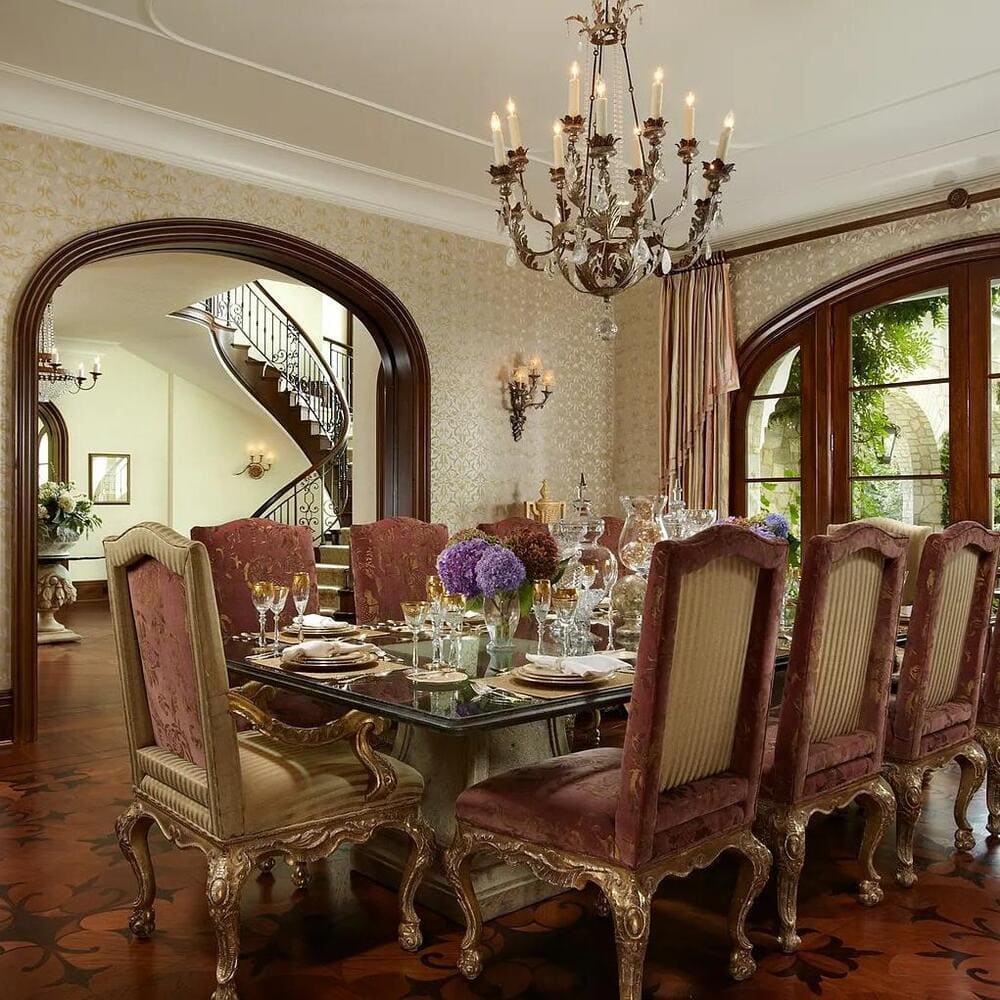 Dining Room in Alan Jackson’s Former TN Home