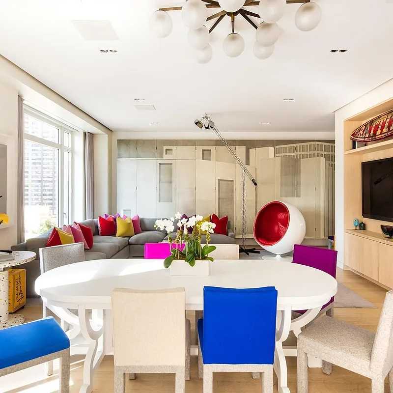 Dining Area in Sting’s Former NYC Penthouse