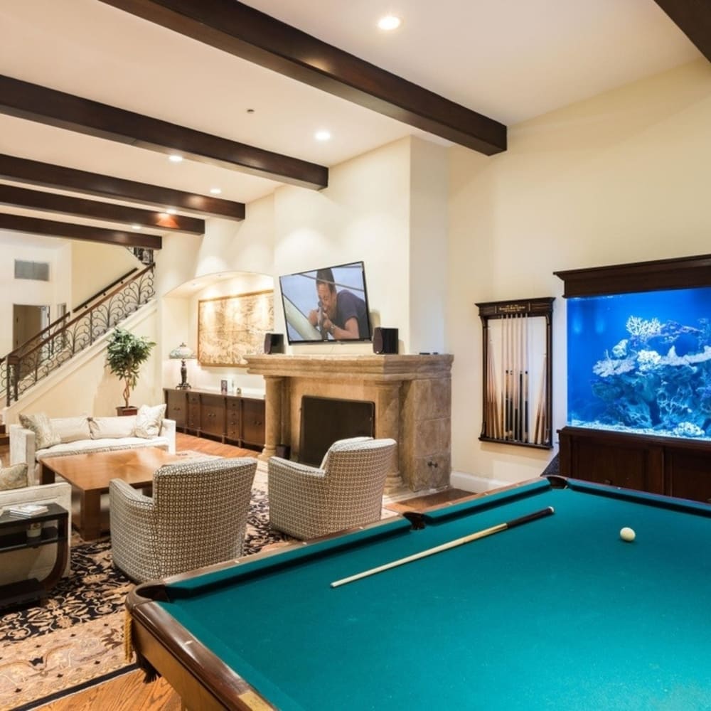 Game Room in Charlie Sheen’s Former CA Home
