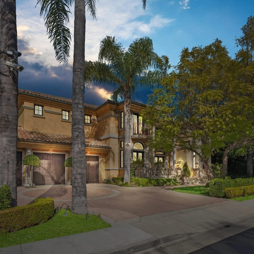 Poolside of Charlie Sheen’s Former CA Home