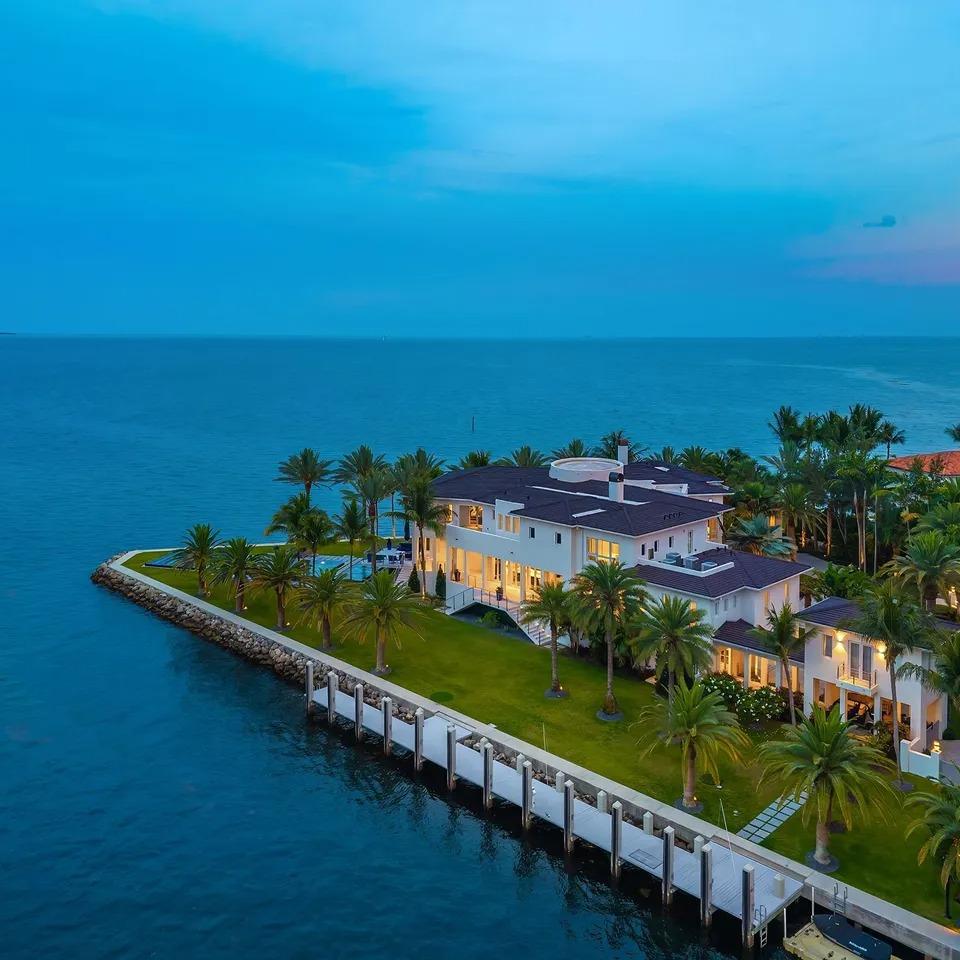 Peninsula View of The Weeknd’s FL Home