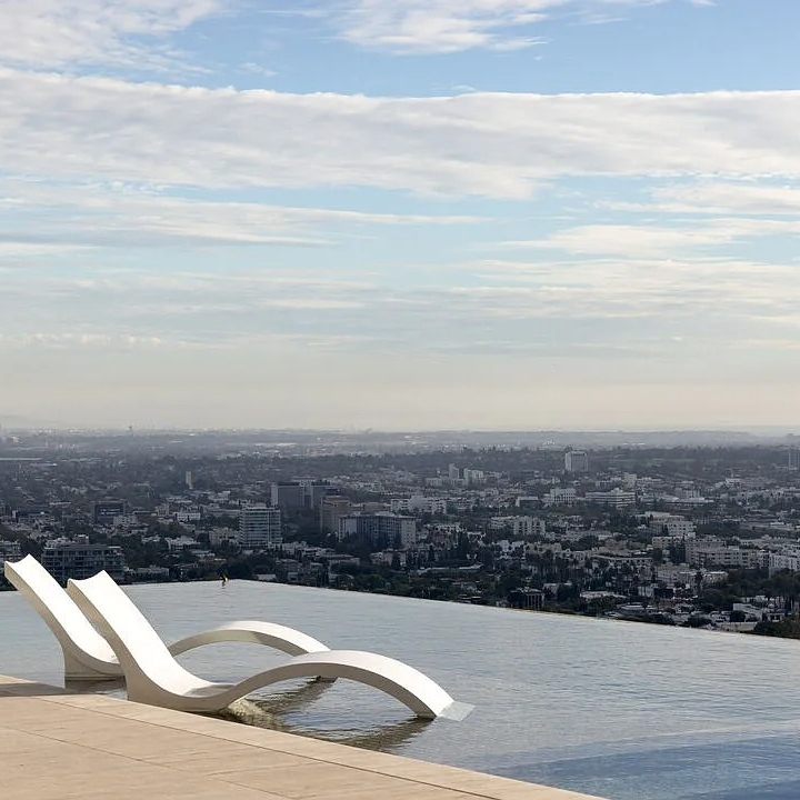 Poolside View of Henrik Fisker’s CA Home