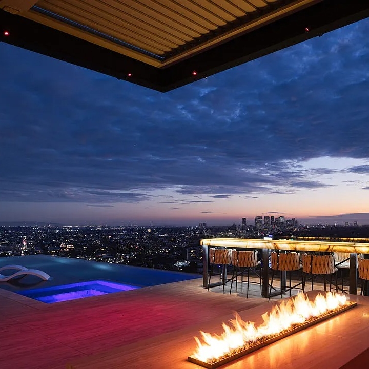 Terrace of Henrik Fisker’s CA Home