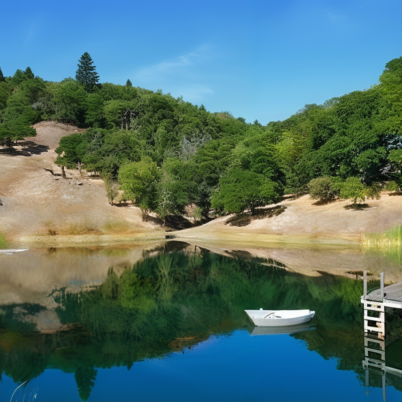 Lake View of Robin Williams’ Former CA Home