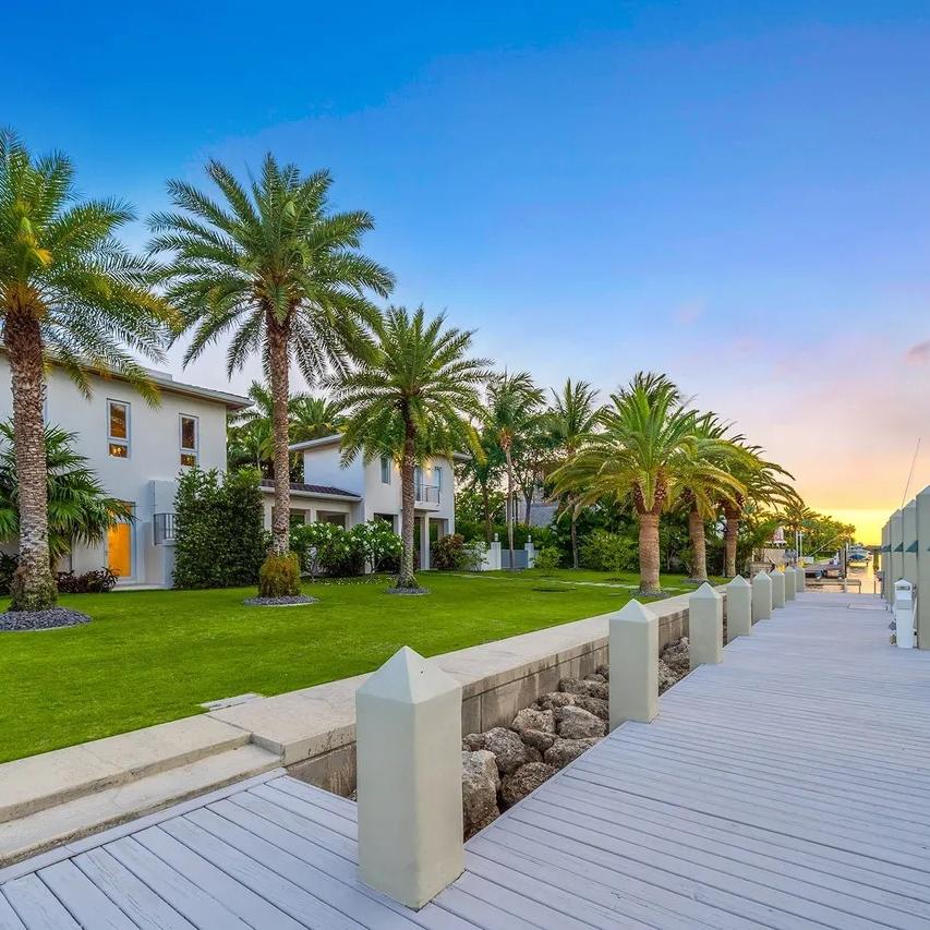 Dockside Walkway of The Weeknd’s FL Home