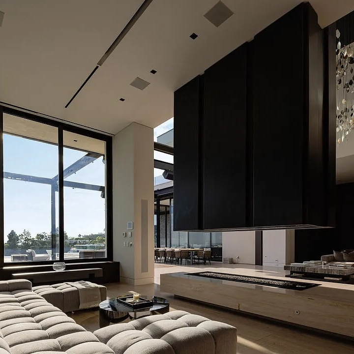 Lounge Area in Henrik Fisker’s CA Home