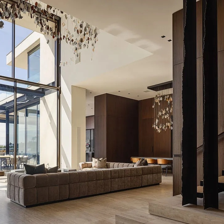 Interior Lounge in Henrik Fisker’s CA Home