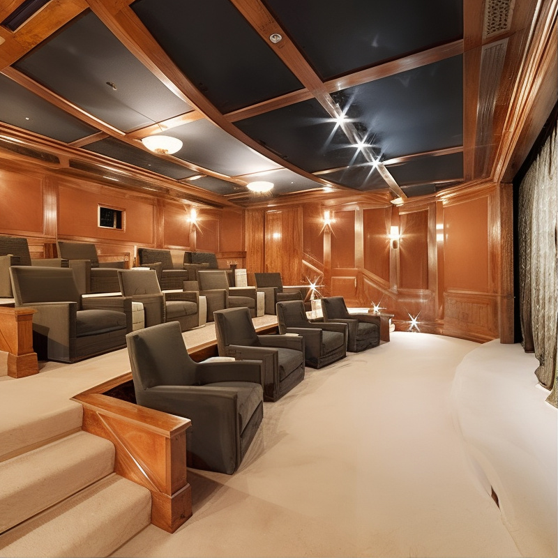 Home Theater in Robin Williams’ Former CA Home
