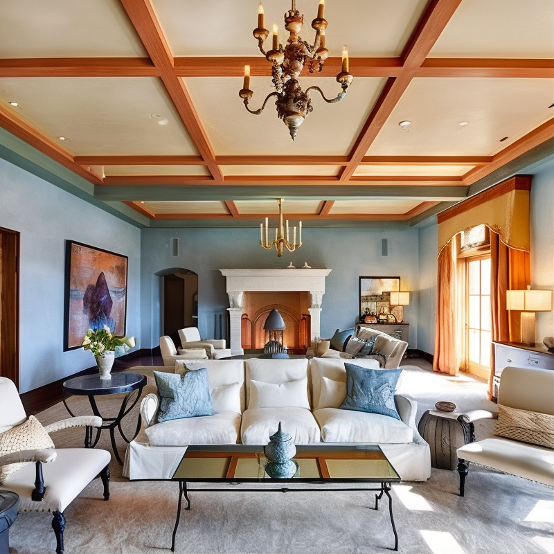 Living Room in Robin Williams’ Former CA Home