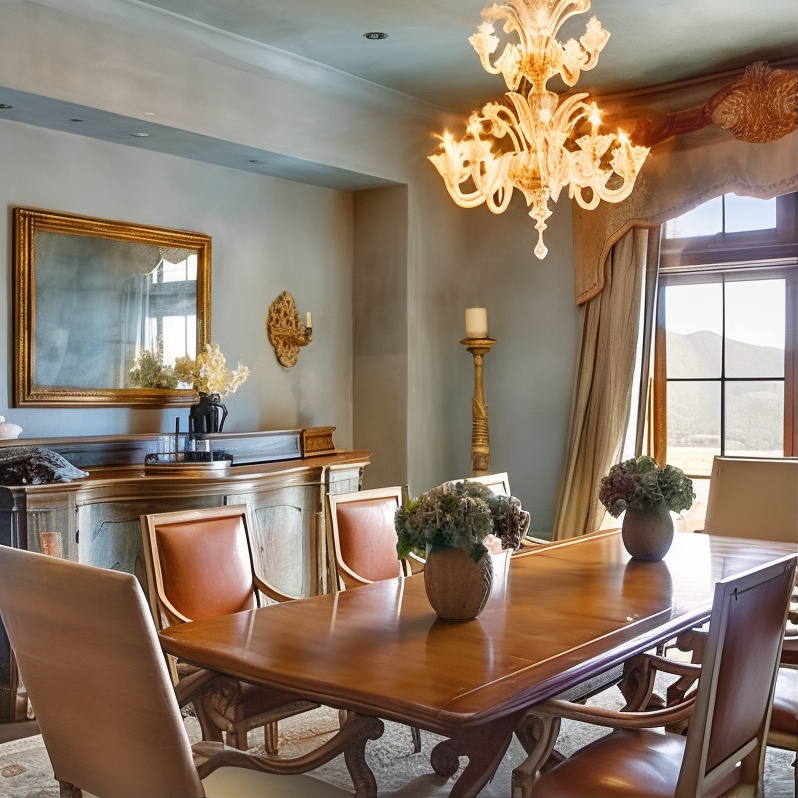 Dining Room in Robin Williams’ Former CA Home