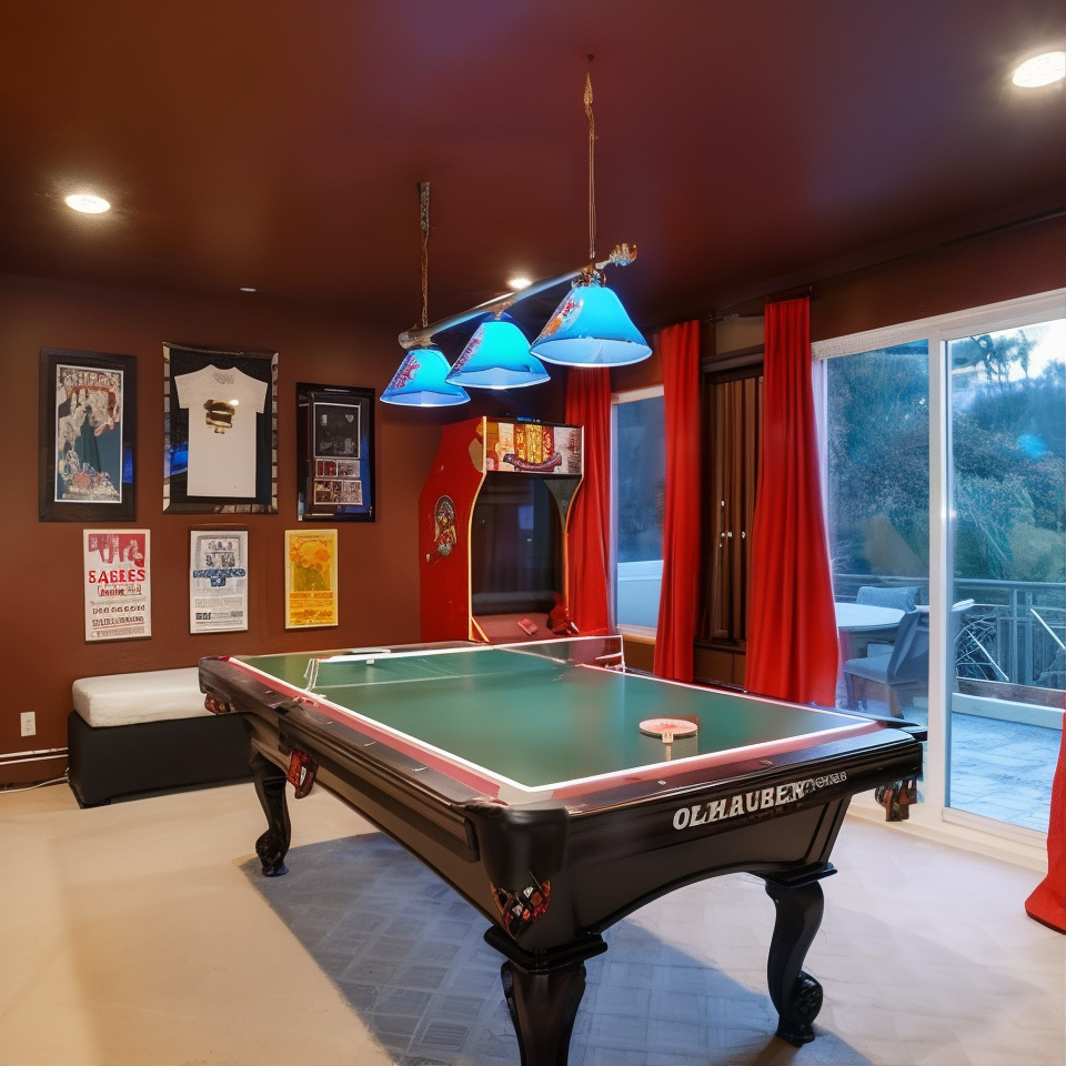 Game Room in Justin Berfield’s Former Calabasas Home