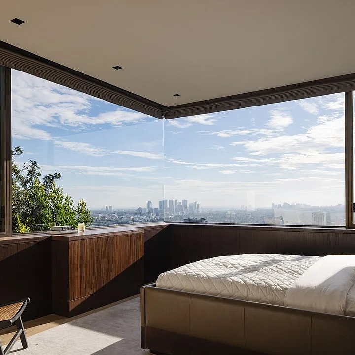 Bedroom in Henrik Fisker’s CA Home