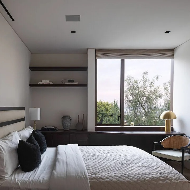 Bedroom in Henrik Fisker’s CA Home