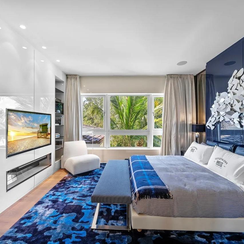 Bedroom in The Weeknd’s FL Home