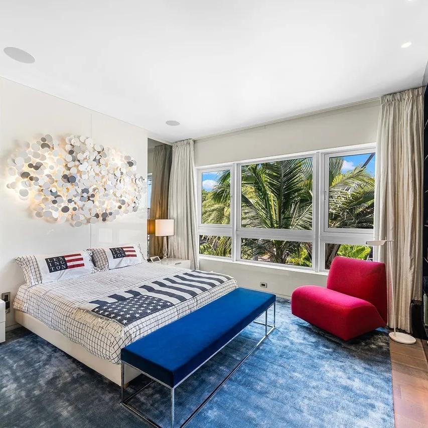 Bedroom in The Weeknd’s FL Home
