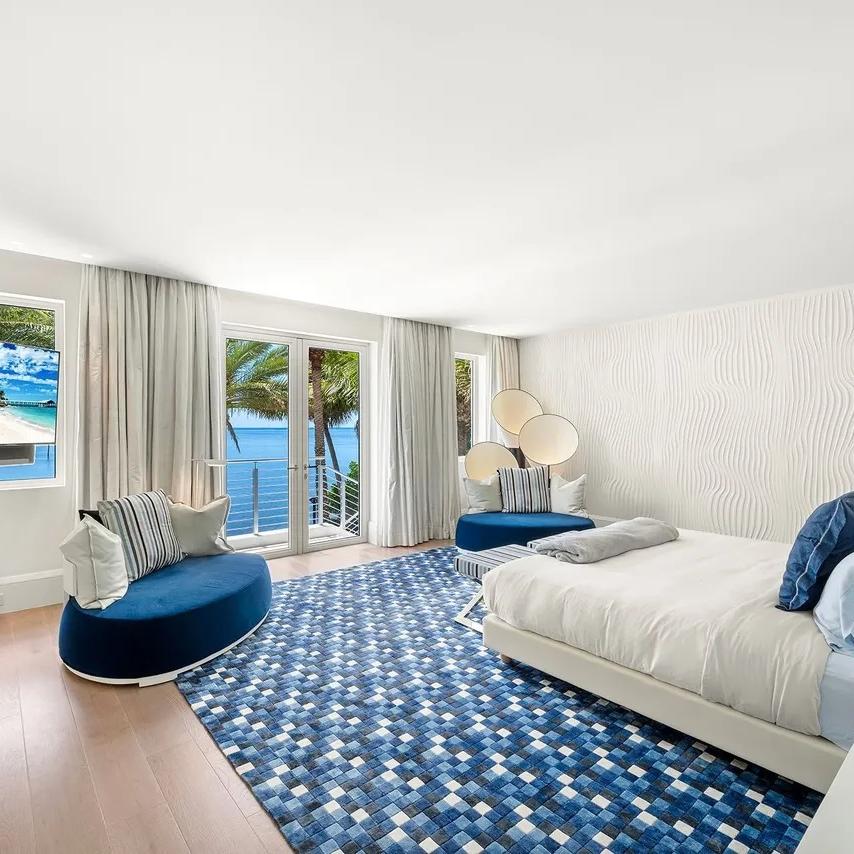 Bedroom in The Weeknd’s FL Home