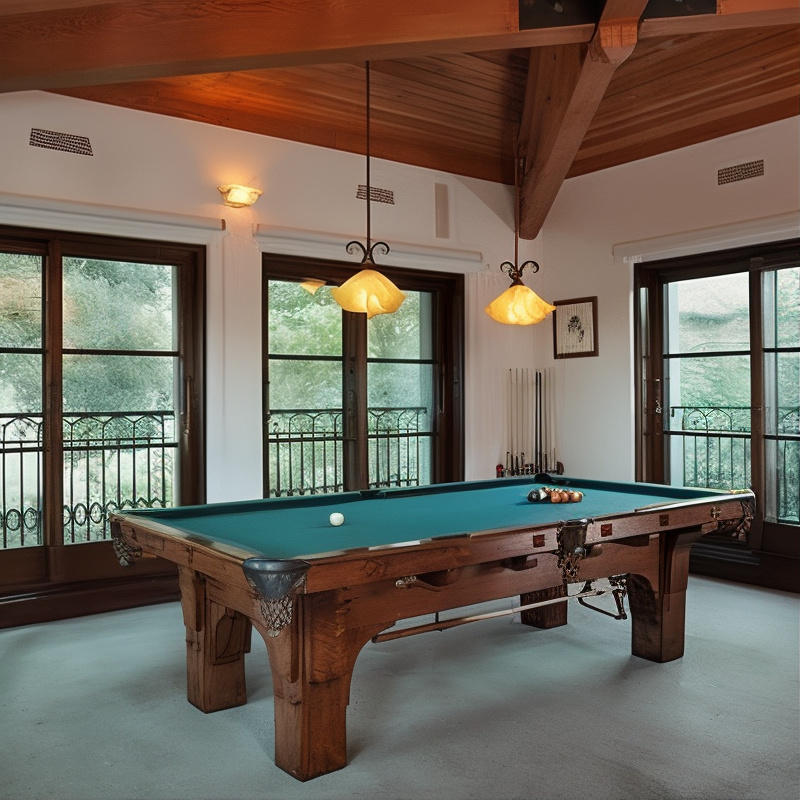 Billiards Room in Robin Williams’ Former CA Home