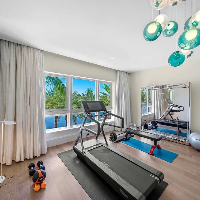 Gym Area in The Weeknd’s FL Home
