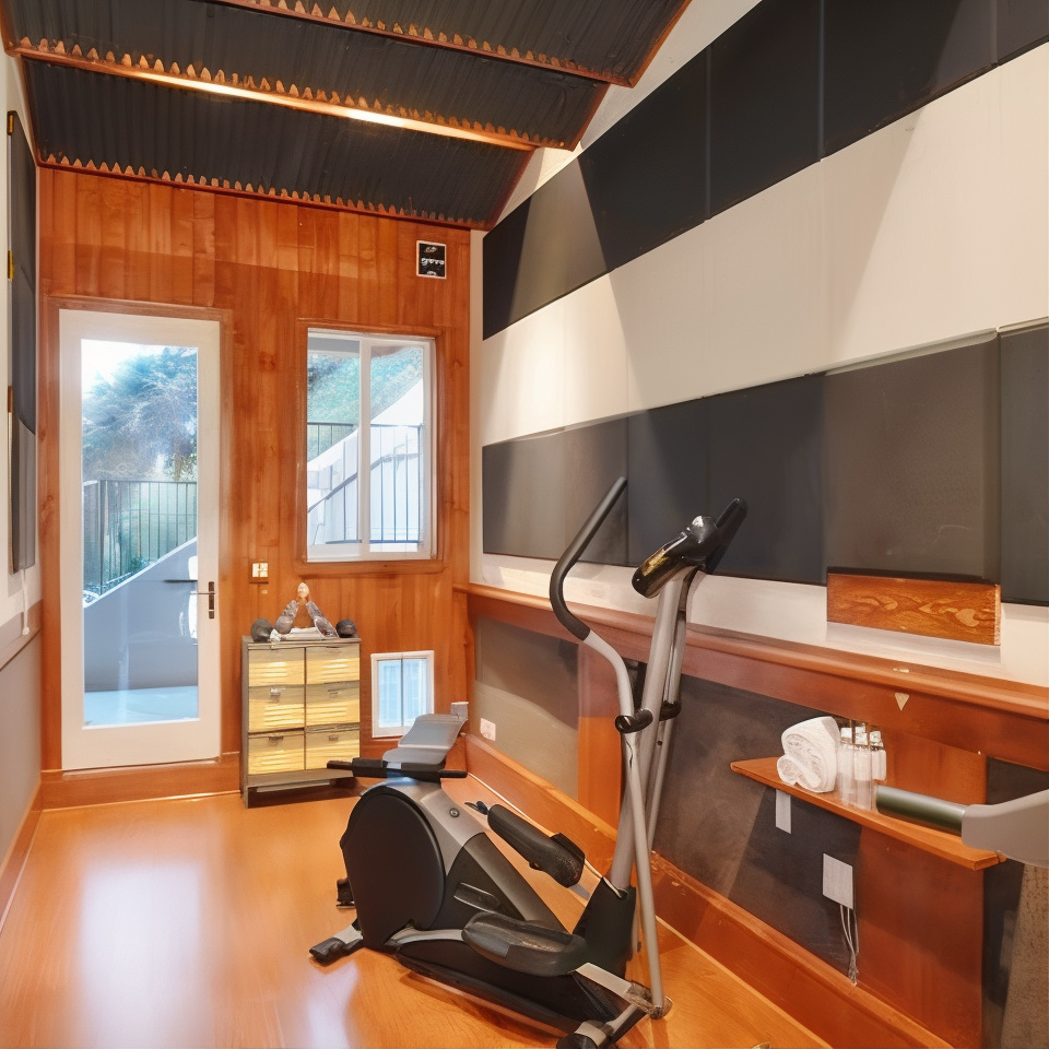 Home Gym in Justin Berfield’s Former Calabasas Home