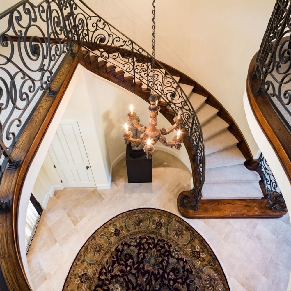 Staircase in Charlie Sheen’s Former CA Home
