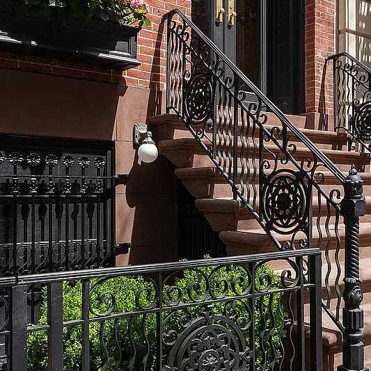 Front Entrance of Ellen Barkin’s Former N.Y.C. Townhouse