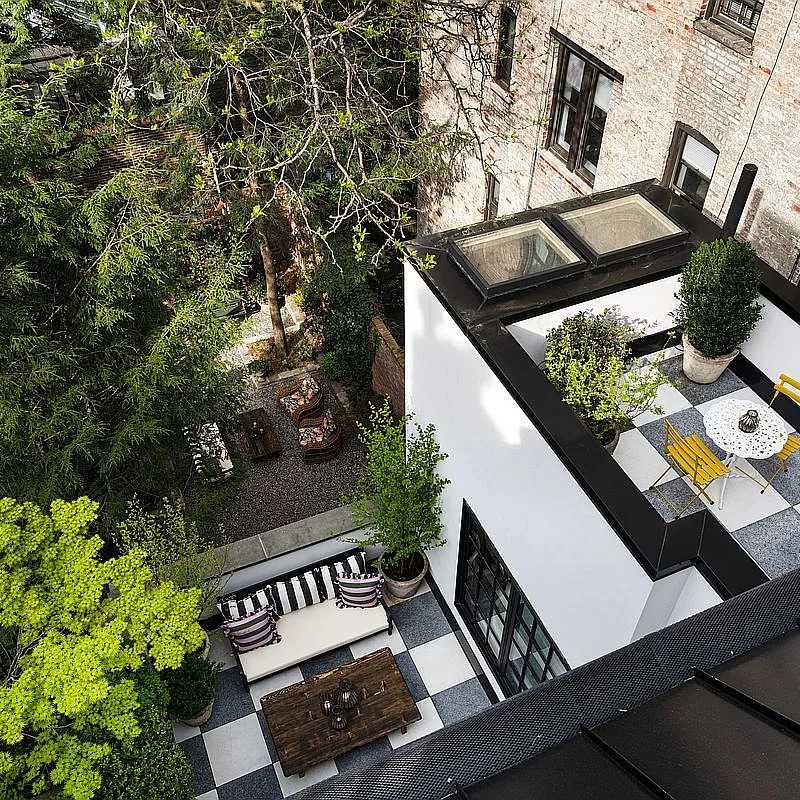 Aerial View of Ellen Barkin’s Former N.Y.C. Townhouse